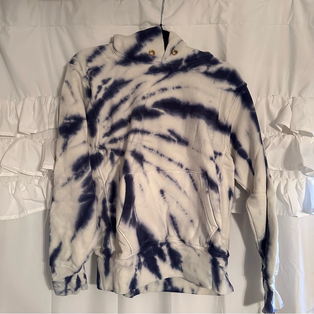 Les Tien | Blue/White TieDye Hoodie | XXS | Unisex | New in bag - Picture 5 of 6